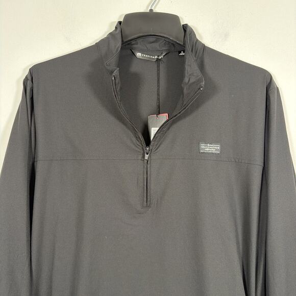 Travis Mathew Heater Series Wanderlust 1/4 Zip Jacket Mens XL Black NWT - Picture 8 of 11
